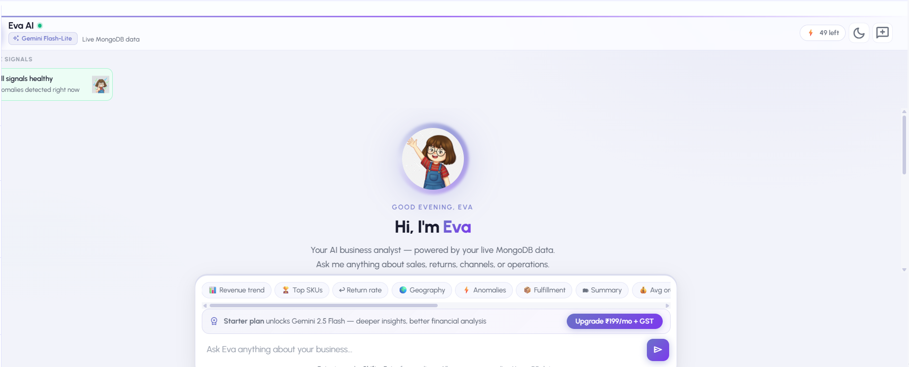 Ask Eva AI Chatbot